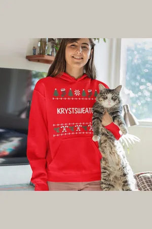 B and C Friese Kerst Hoodie Krystsweater