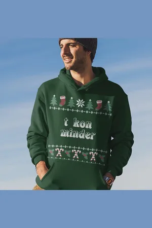 B and C Groningen Kerst Hoodie T Kon Minder Candy Cane
