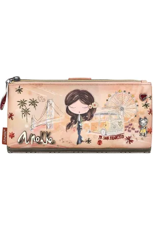 Anekke Portemonnee Peace & Love RFID Wallet Veelkleurig