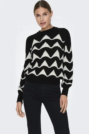 JDY Tina Jacquard Knitted Sweater Dames