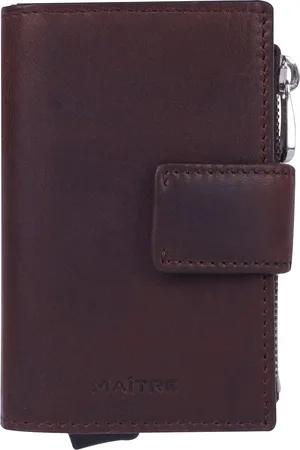 Maître Maître Birkheim C-Four Kredietkaart etui RFID-bescherming Leer 6.5 cm