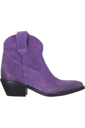 Lazamani Gigi - Western Boots Low - Suede - Lavender