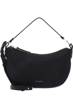 Coccinelle Leren Handtas Schoudertas C-Easy Handle Bag Zwart