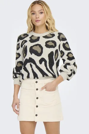 JDY Lorraine Animal Knit Trui Dames