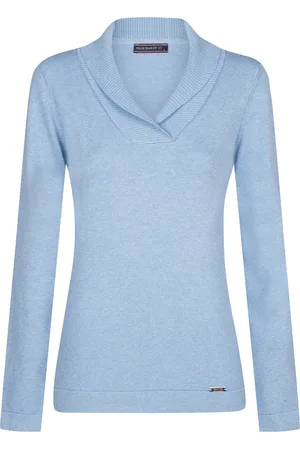 Felix Hardy Sjaalkraag Trui - Sweater %100 Katoen Dames - L