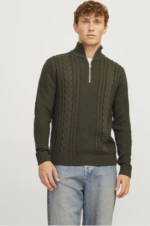 JACK & JONES JACK&JONES - JJCRAIG KNIT HALF ZIP - Heren - Gebreide truien