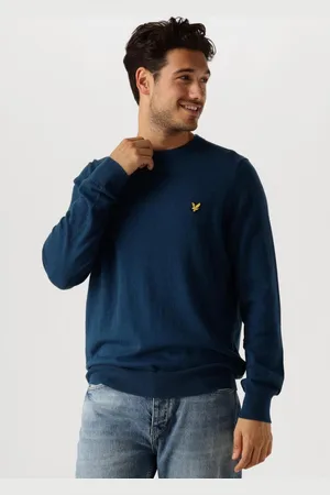 Lyle & Scott Cotton Merino Crew Neck Jumper Truien & Vesten Heren - Sweater - Hoodie - Vest-