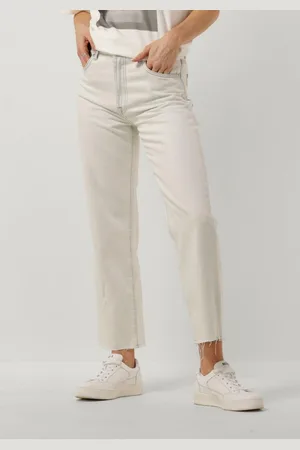 7 for all Mankind Logan Stovepipe Icy Bay With Raw Cut Jeans Dames - Broek -