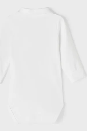 NAME IT NBMHOLGER LS POLO BODY NOOS Jongens Rompertje -