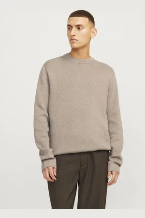 JACK & JONES Trui Jprblamilano Stitch Knit Crew Neck 12259666 Greige/melange Mannen