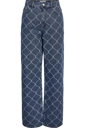Noisy May Jeans Nmalexa Nw Reg Printed Jeans Fo052d 27032929 Dark Blue Denim Dames