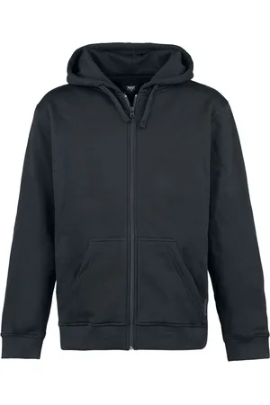 EMP Zwarte jas met capuchon Mannen - 4XL