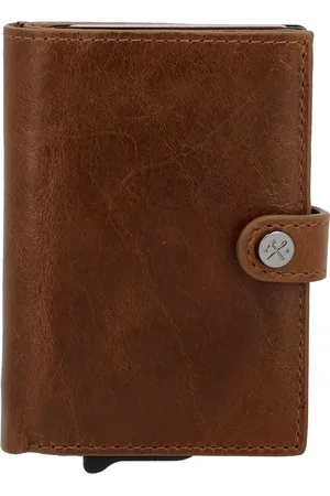 Hide & Stitches Porto Safety Wallet - Premium Portomonnee - 100% Leder - - 100% Leer