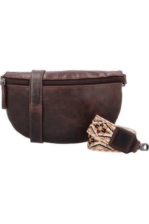 Hide & Stitches Micmacbags Next Navajo 2-in-1 Crossbody Schoudertas / Heuptas met Trendy Schouderband Festival Fanny Pack - - 100% Leer