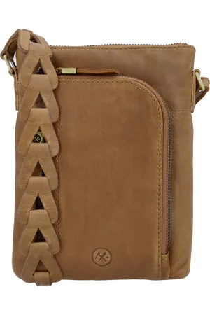 Hide & Stitches Daydreamer Crossbody Schoudertasje - Schoudertas - Trendy Hengsel - Telefoon Portemonnee Tasje - - 100% Leer
