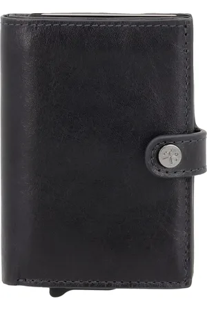 Hide & Stitches Porto Safety Wallet - Premium Portomonnee - 100% Leder - - 100% Leer