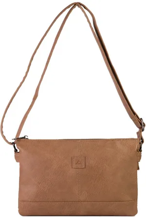 Just Dreamz Menorca - crossbody - schoudertas - ritssluiting - verstelbaar hengsel - - bruin