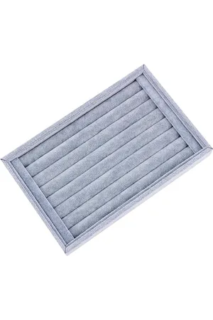 Merkloos Display Box dienbladen - sieradenorganizer - 1 stuk - - fluweel