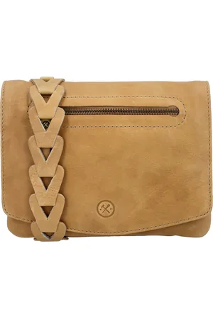 Hide & Stitches Daydreamer Crossbody Schoudertasje - Trendy Schouderband - Overslag - - 100% Leer