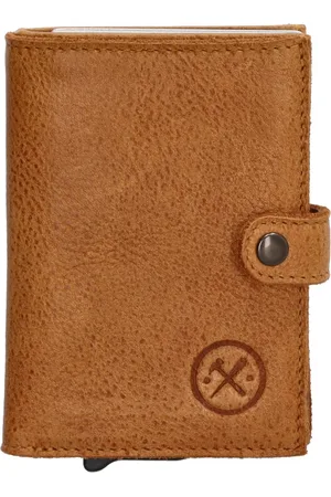 Hide & Stitches Paint Rock Safety Wallet - - 100% Leer