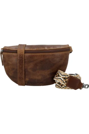 Hide & Stitches Micmacbags Next Navajo 2-in-1 Crossbody Schoudertas / Heuptas met Trendy Schouderband Festival Fanny Pack - - 100% Leer