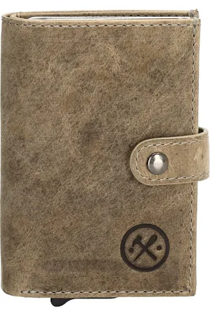 Hide & Stitches Idaho Safety Wallet - - 100% Leer