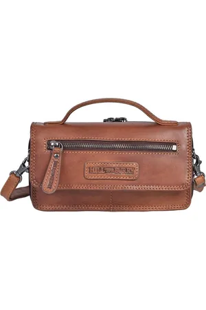 Hillburry Tas - schouder tas - Portemonnee tas met Telefoonvak - / Bruin