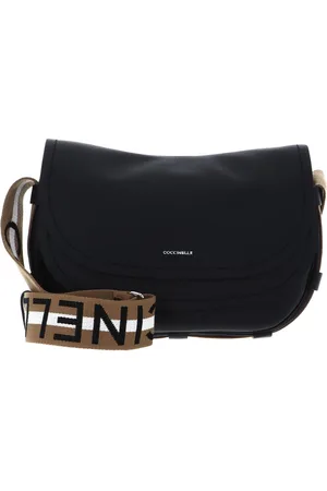 Coccinelle Leren Schoudertas Raquel Crossbody Bag Zwart