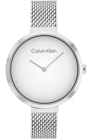 Calvin Klein CK25200079 Dames Horloge - Mineraalglas - Roestvrijstaal - Zilver - Ø 36 mm - Quartz - Druksluiting - 3 ATM (spatwater)