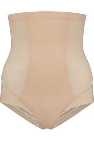 Bye Bra Powermesh corrigerende Slip Met Hoge Taille, Sterke correctie, Dubbellaags Voorpaneel, Shapewear hoge slip Voor Dames, Powermesh Shapewear, , L