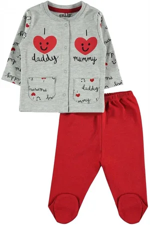 Civil Baby pyjama meisjes - Babykleding - I love daddy I love mummy