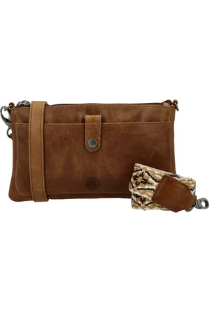Hide & Stitches Next Navajo Crossbody Schoudertas - Trendy Schouderband - - 100% Leer