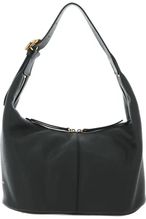 Coccinelle Leren Schoudertas Fernanda Shoulder Bag Donkergroen