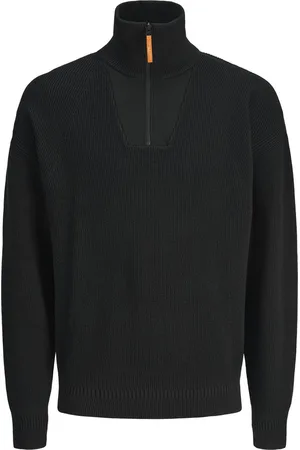 JACK & JONES JACK&JONES - JCOOUTDOOR KNIT HALF ZIP HIGH NECK PLS - Jongens - Gebreide truien