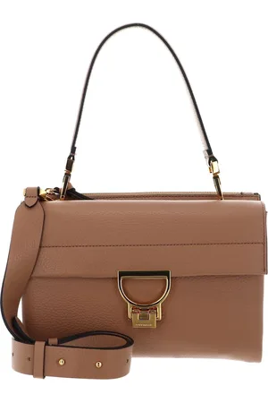 Coccinelle Leren Schoudertas Arlettis Shoulder Bag Lichtbruin