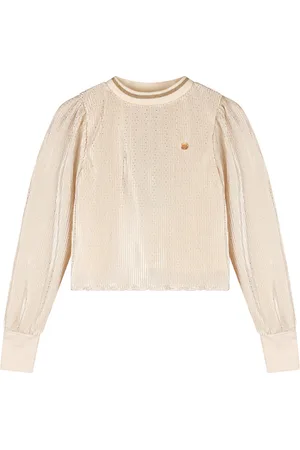 NoNo Zomer blouse meisjes Licht - AOP plisse - Tisja