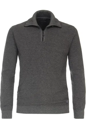 Casa Moda Trui Met Opstaande Kraag Premium Cotton - L