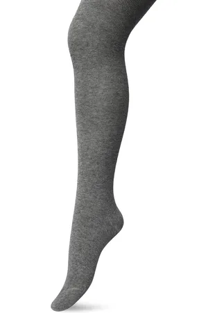 Bonnie Doon Biologisch Katoenen Maillot Dames Donker Grijs maat 38/40 M - Uitstekende pasvorm - Gladde Naden - OEKO-TEX gecertificeerd - Bio Cotton Tights - Duurzaam Huidvriendelijk Bio Katoen - Donkergrijs Gemeleerd - - BP051900.57