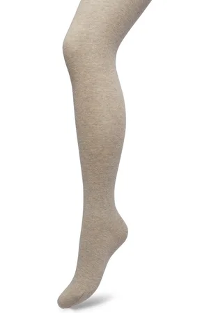 Bonnie Doon Biologisch Katoenen Maillot Dames Taupe maat 40/42 L - Uitstekende pasvorm - Gladde Naden - OEKO-TEX gecertificeerd - Bio Cotton Tights - Duurzaam Huidvriendelijk Bio Katoen - Beige/Bruin - Gemeleerd - - BP051900.376