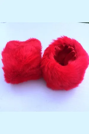 Merkloos 1 paar Faux Fur Korte Pols Manchet Winter Pols Manchet Warmers Fuzzy Pols Manchet voor Vrouwen Meisjes Gunsten, Winter Pols Manchet