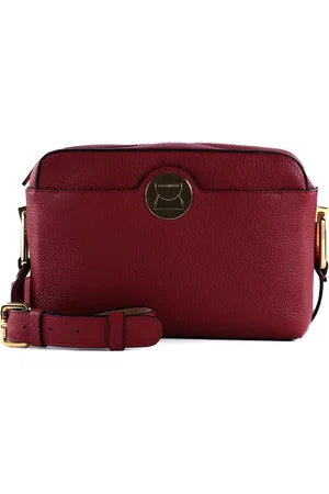 Coccinelle Leren Schoudertas Liya Crossbody Bag (rood)paars