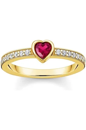 Thomas Sabo TR2448-995-10-60 - Ring - Dames - 925er Zilver geel verguld - ringmaat 60