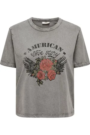 JDY FAROCK ELINA S/S PRINT TOP JRS - Dames - T-shirts