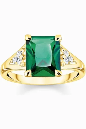 Thomas Sabo TR2362-971-6-60 - Ring - Dames - 925er Zilver geel verguld - ringmaat 60