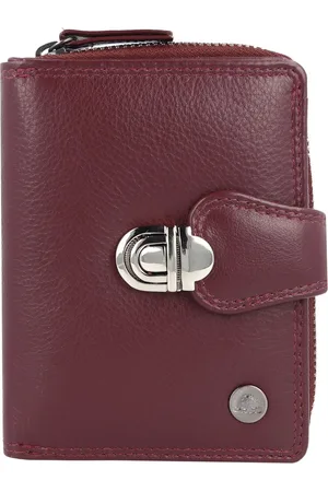 Greenburry Sponsachtig portefeuille leer 9 cm
