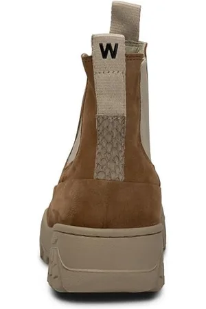 Woden Chelsea Boots suède lichtbruin