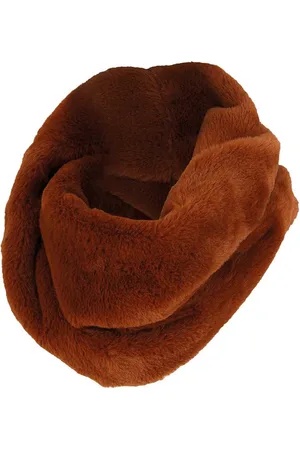 sarlini | Snood Ronde Mid Brown Dames colsjaal Fake Fur