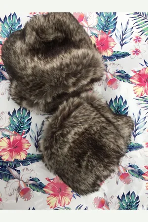Merkloos 1 paar Faux Fur Korte Pols Manchet Winter Pols Manchet Warmers Fuzzy Pols Manchet voor Vrouwen Meisjes Gunsten, Winter Pols Manchet