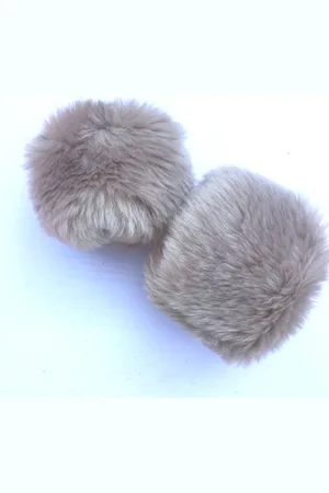 Merkloos 1 paar Faux Fur Korte Pols Manchet Winter Pols Manchet Warmers Fuzzy Pols Manchet voor Vrouwen Meisjes Gunsten, Winter Pols Manchet