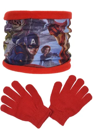 Marvel Avengers - Colsjaal + handschoenen - - One size (3-6 jaar)
